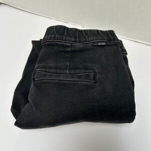 Mother Quickie Looker Ankle Fray Devil in the Making Jeans Zippers Black Size 26